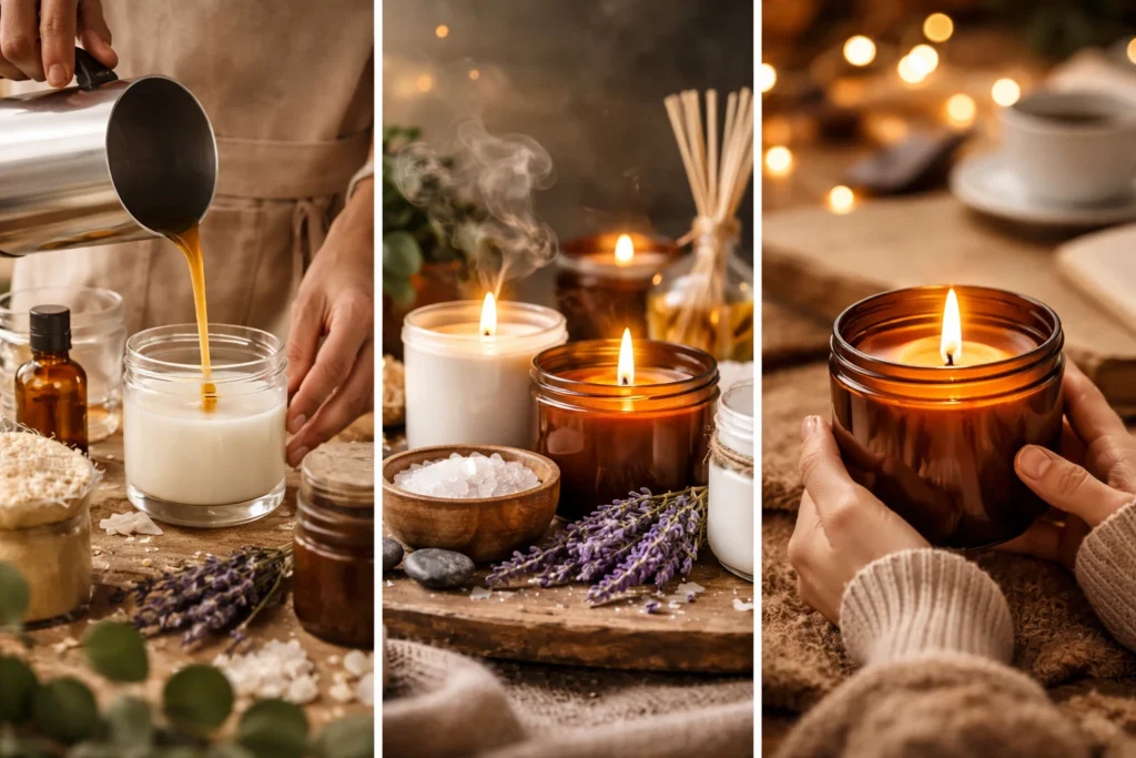 Review nến thơm hand poured: Trải nghiệm thư giãn tuyệt vời